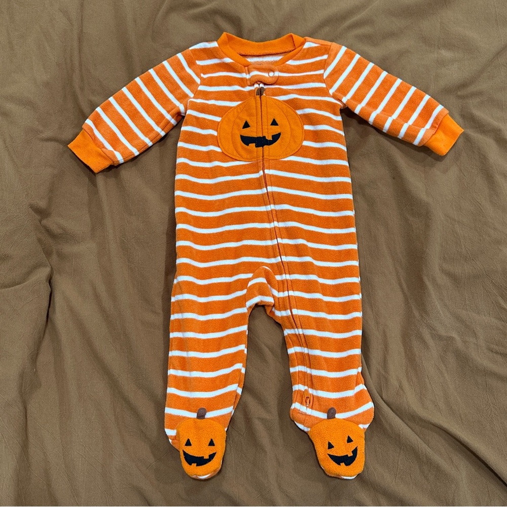Just One You by Carter’s Infant Footie Pumpkin Onesie